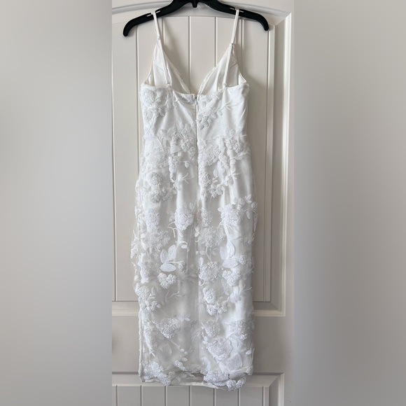 Lulus Size XS Glamorous Spectacle White Sequin Bodice Dress Bachelorette - Picture 9 of 10